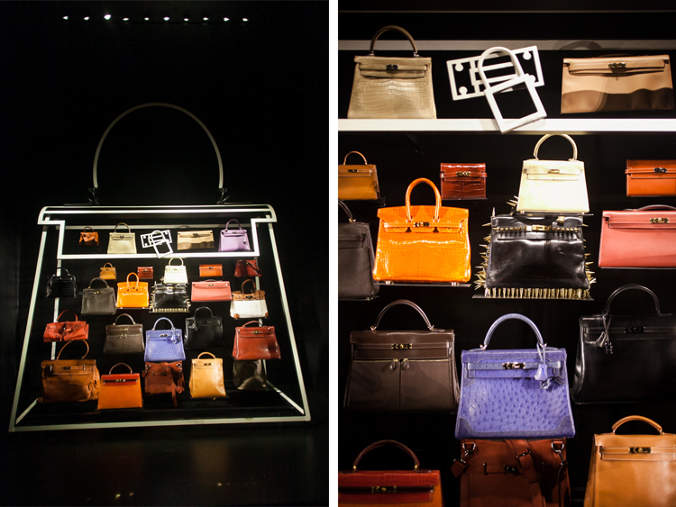 Hermes handbags at Leather Forever exhibit