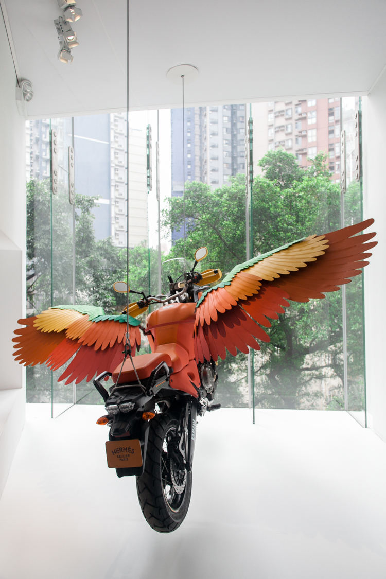 Hermes winged motorcycle