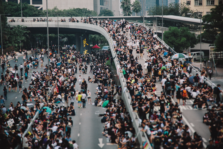 The crowds at Occupy Central in Hong Kong