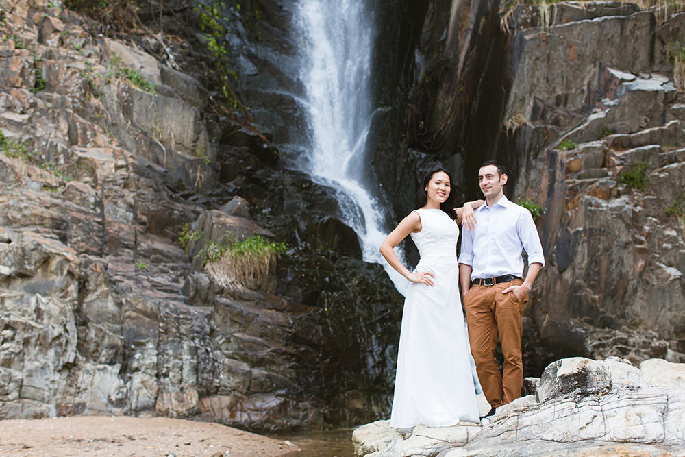 Pokfulam Waterfall – Engagement portraits location