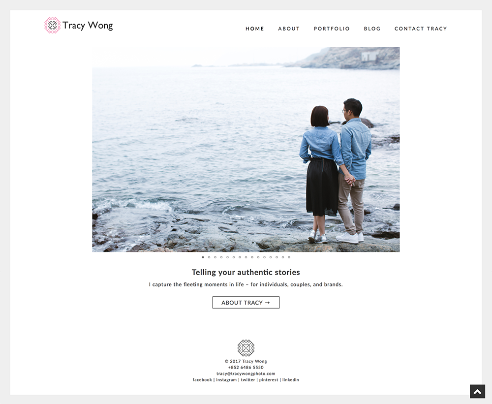 2017 website design – photographer portfolio in Hong Kong