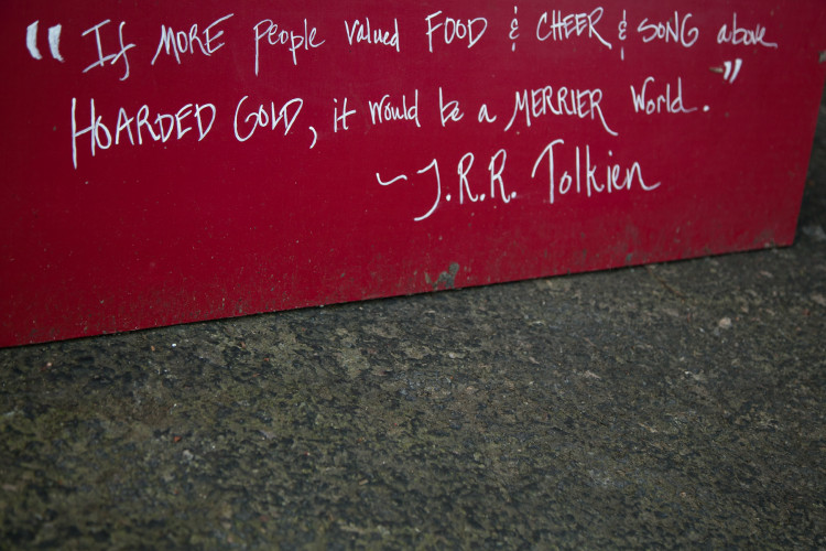 J.R.R. Tolkien quote at Viking Soul Food