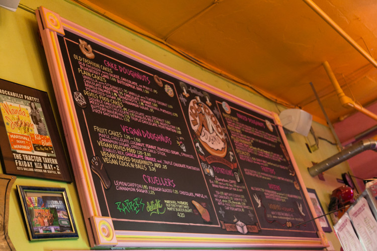 Voodoo Doughnut menu