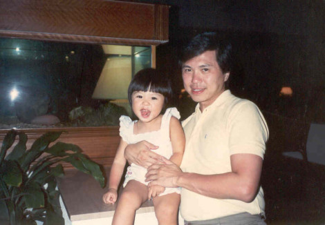 Dad and I in Kota Kinabalu