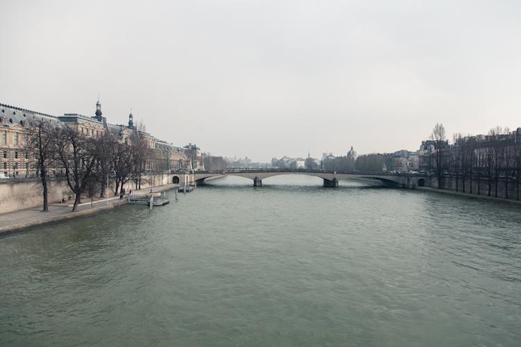 The Seine on a cloudy day