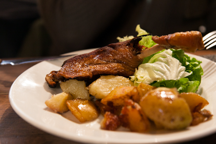 Duck leg confit at Robert et Louise