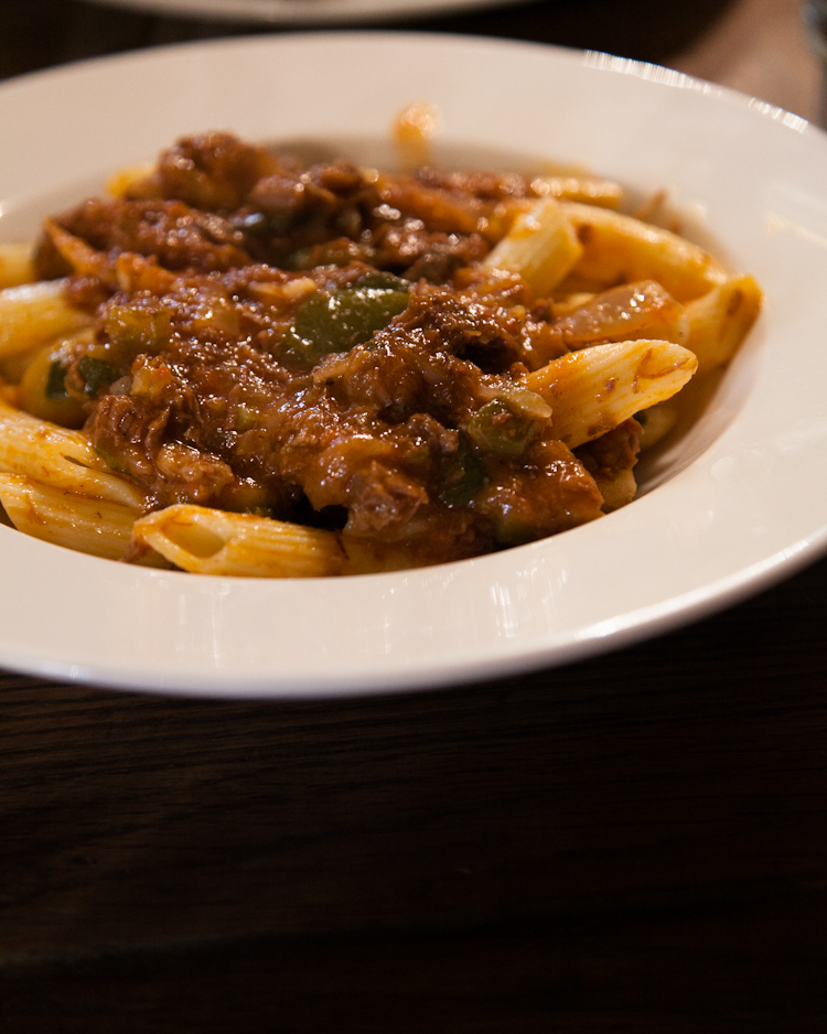 Plat du jour (Penne Bolognese) at Robert et Louise