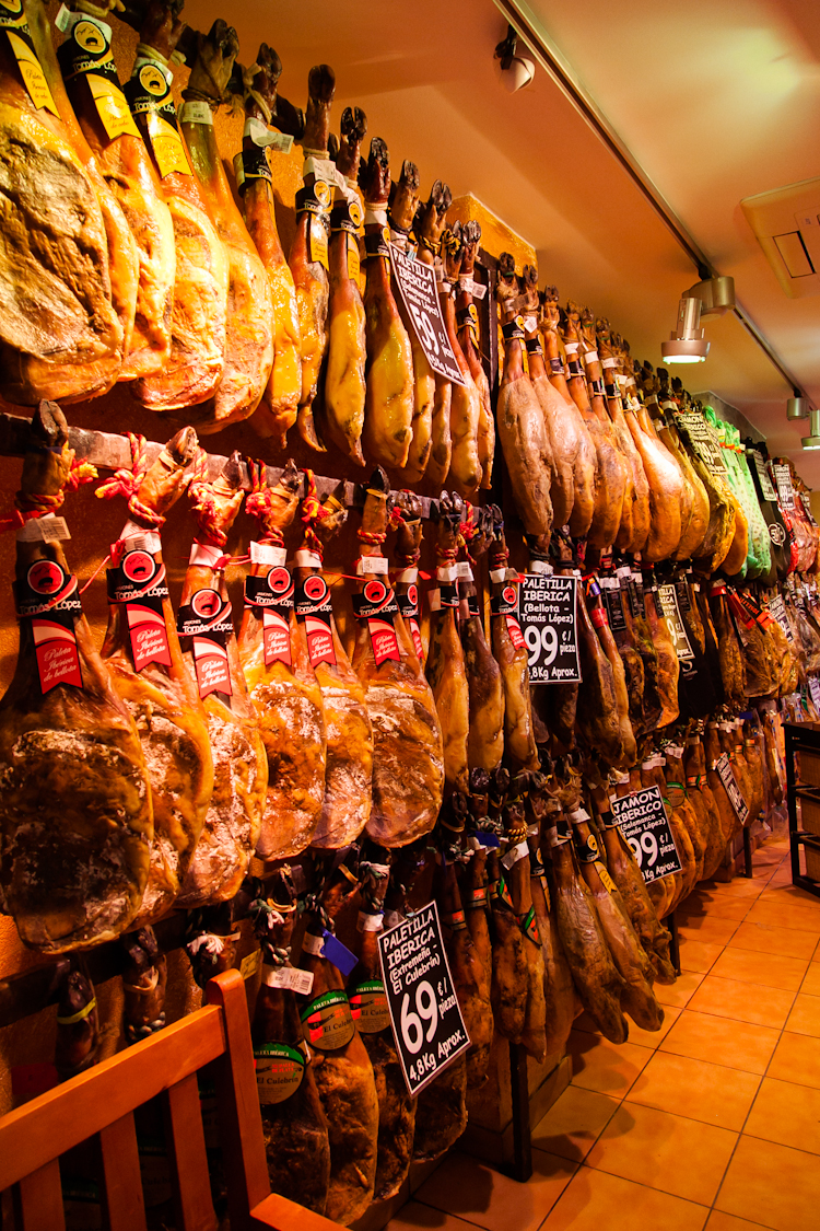 Jamon shop in Barcelona