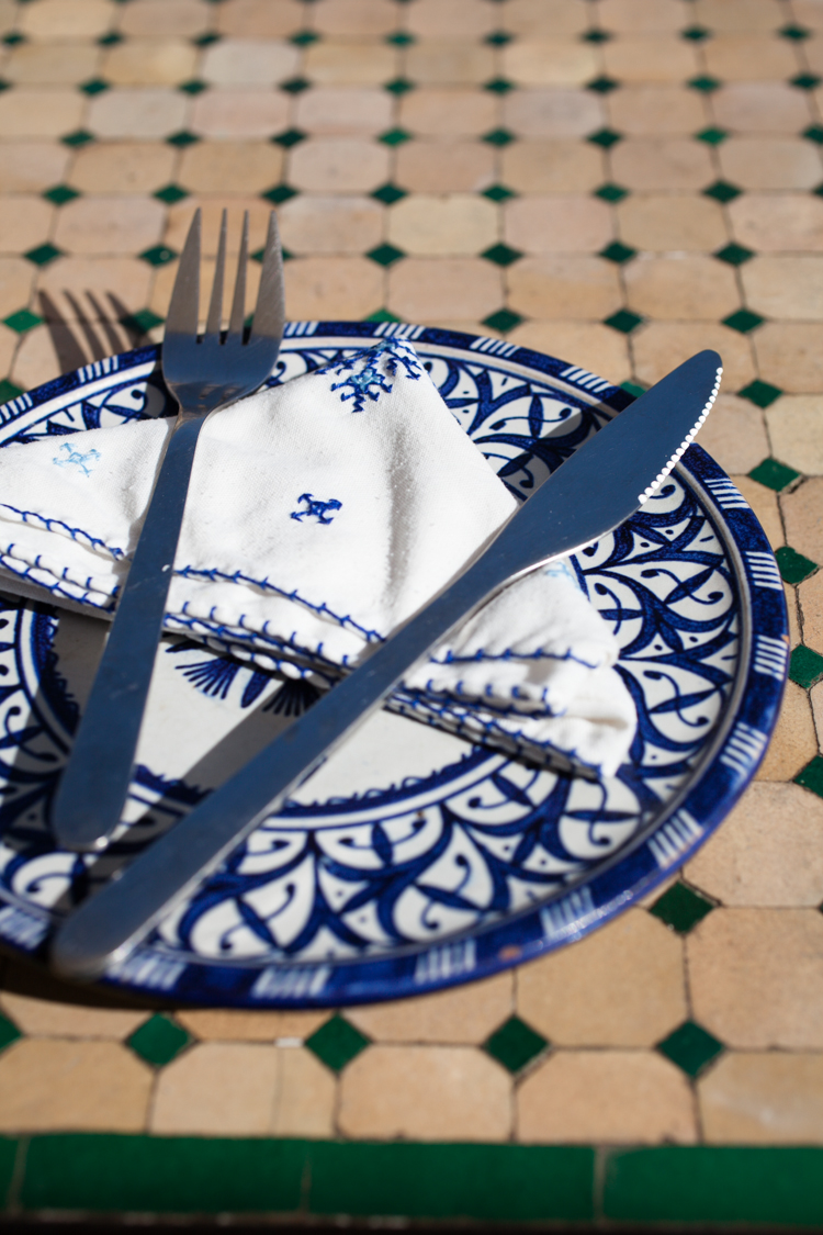 Moroccan dinnerware