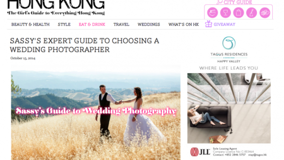 Top Wedding Photographer on Sassy Hong Kong
