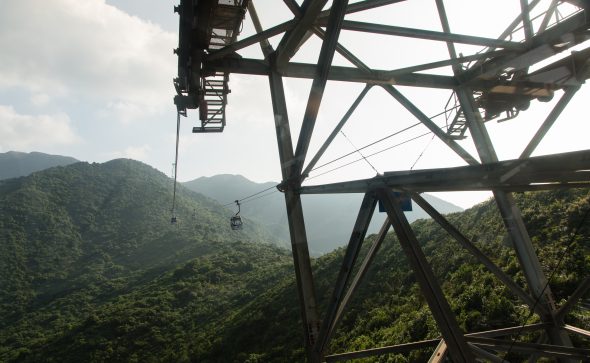 Afternoon Sunlight at Ngong Ping 360 – Hong Kong cable car on Lantau Island – Photo by Tracy Wong