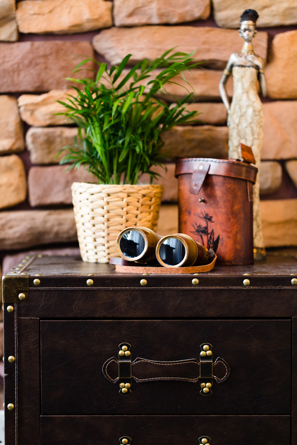 Africa Side Table Vignette | Interior Photography in Hong Kong