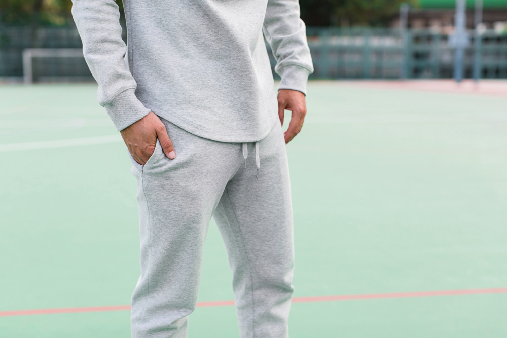 Men's heather grey sweats | UNCVR clothing