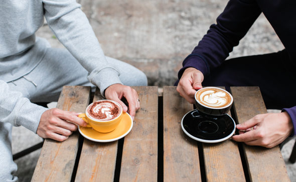 Morning coffee in comfortable sweats | UNCVR men's clothing