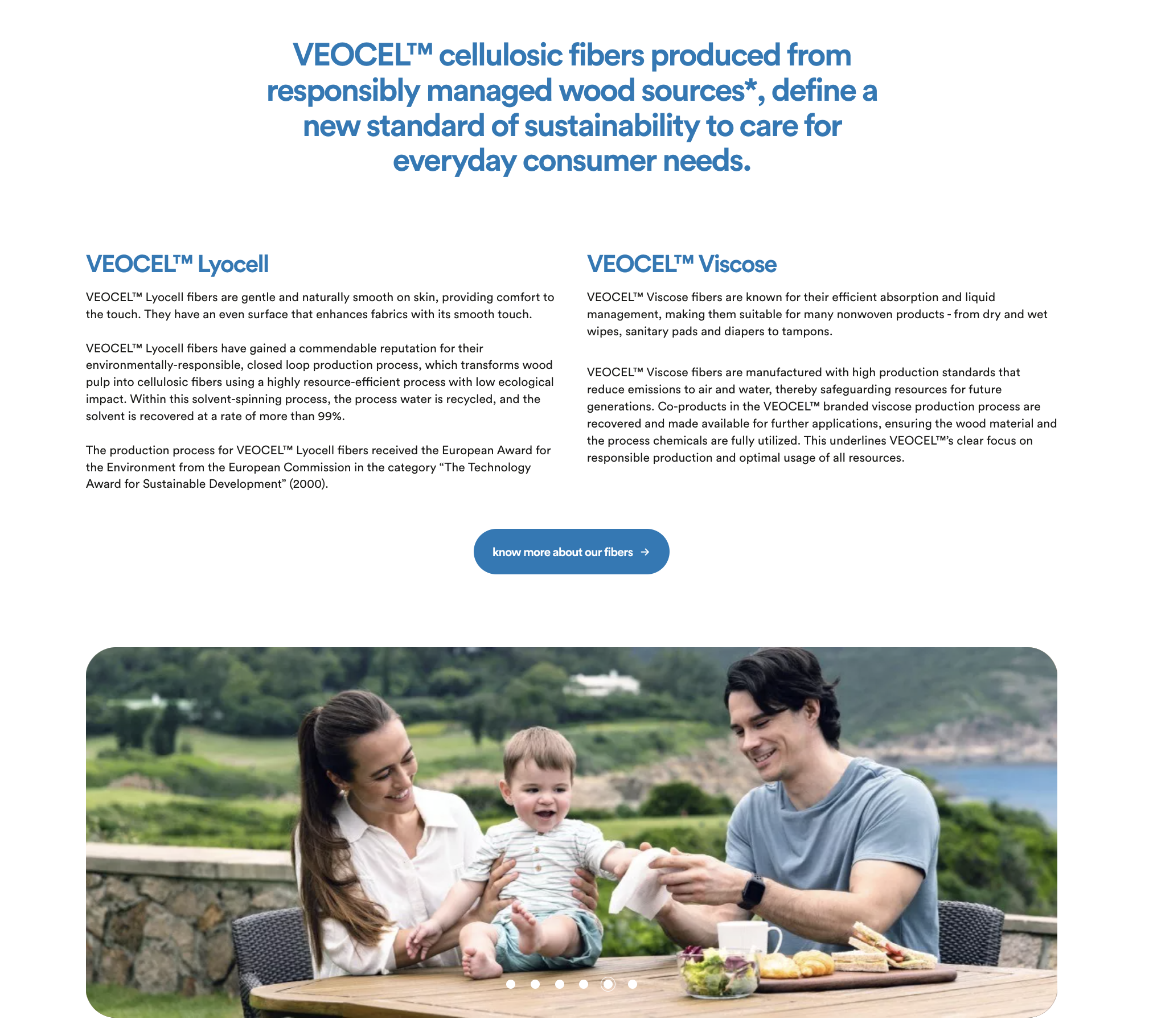 VEOCEL Website • Product Photography examples